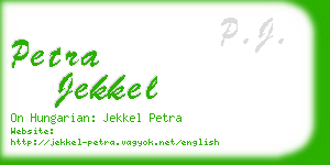 petra jekkel business card